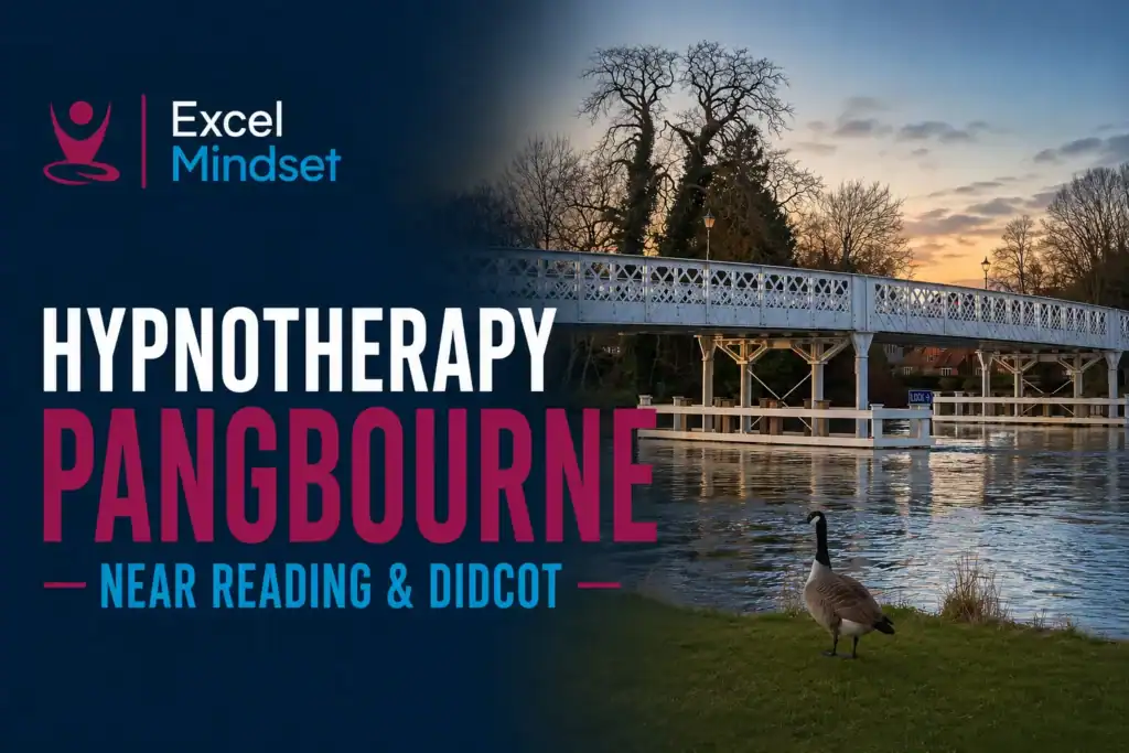 Hypnotherapy Pangbourne near Reading and Didcot – Excel Mindset, featuring Whitchurch Bridge over the River Thames.