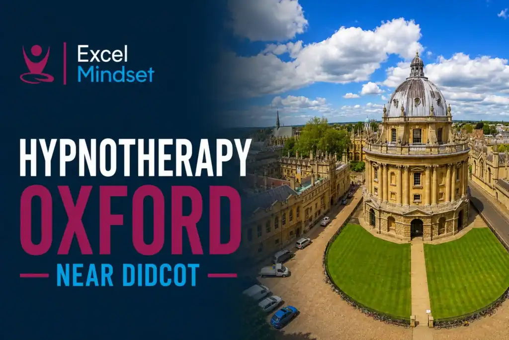 Hypnotherapy Oxford near Didcot – Excel Mindset, featuring the Radcliffe Camera and historic Oxford skyline.
