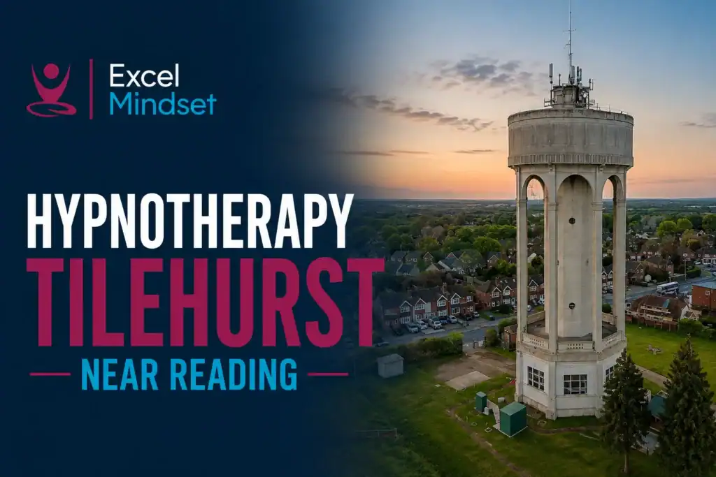 Hypnotherapy Tilehurst near Reading – Excel Mindset, featuring the Tilehurst Water Tower.